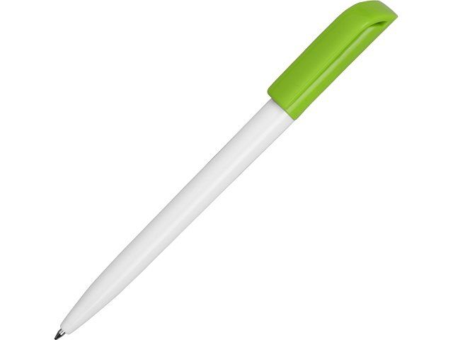 Ручка пластиковая шариковая «Миллениум Color CLP», белый/зеленое яблоко