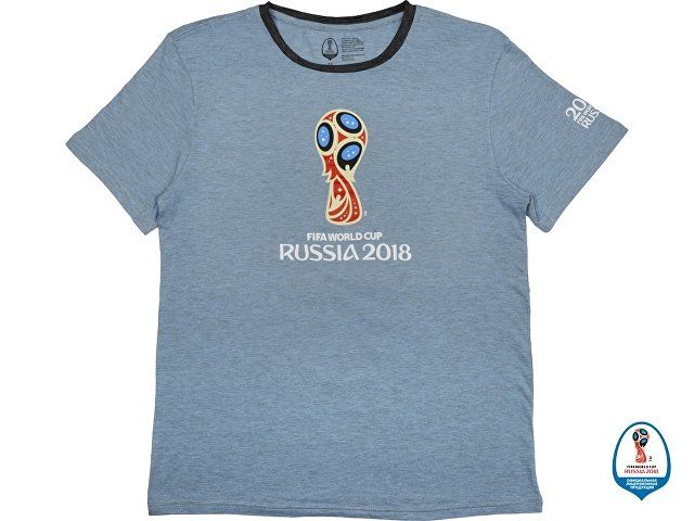 Футболка 2018 FIFA World Cup Russia™ мужская, голубой/черный