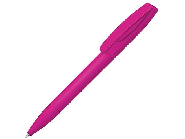 Шариковая ручка "Coral Gum " с прорезиненным soft-touch корпусом и клипом., розовый