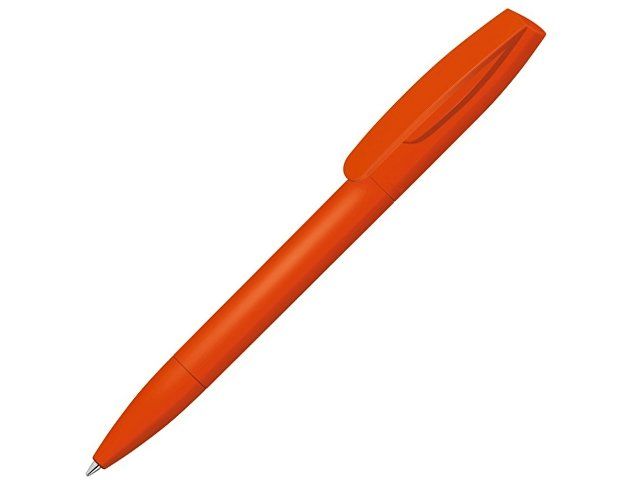 Шариковая ручка "Coral Gum " с прорезиненным soft-touch корпусом и клипом., оранжевый