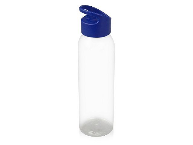 Бутылка для воды "Plain 2" 630 мл, прозрачный/синий