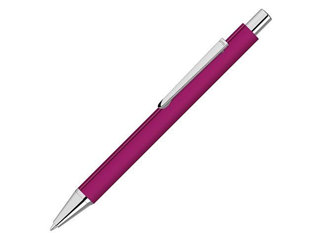 Ручка шариковая металлическая «Pyra» soft-touch с зеркальной гравировкой, розовый