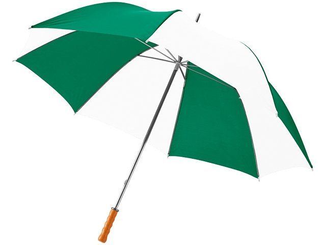 Зонт Karl 30" механический, зеленый/белый