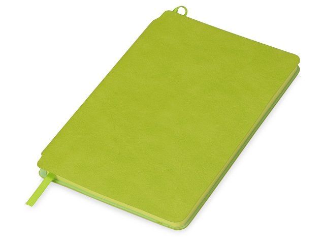 Блокнот «Notepeno» 130x205 мм с тонированными линованными страницами, зеленое яблоко