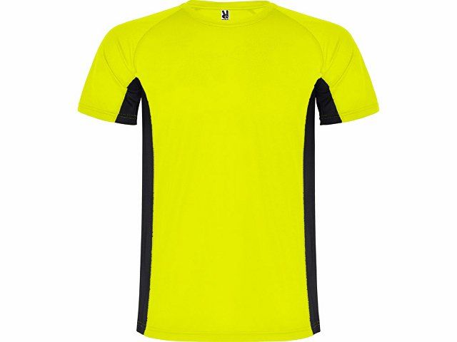 Спортивная футболка "Shanghai" мужская, неоновый желтый/черный