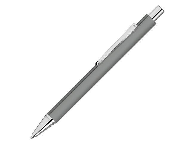 Ручка шариковая металлическая «Pyra» soft-touch с зеркальной гравировкой, серый