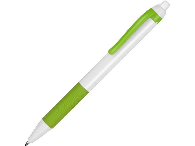 Ручка пластиковая шариковая «Centric», белый/зеленое яблоко