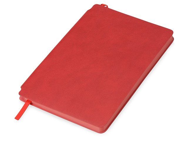 Блокнот «Notepeno» 130x205 мм с тонированными линованными страницами, красный