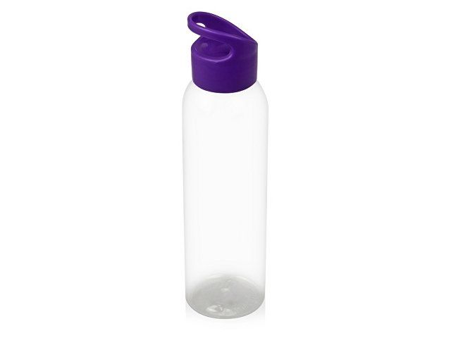 Бутылка для воды "Plain 2" 630 мл, прозрачный/фиолетовый