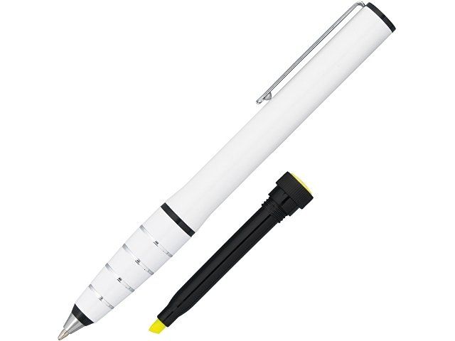 Ручка шариковая с маркером "Jura", белый