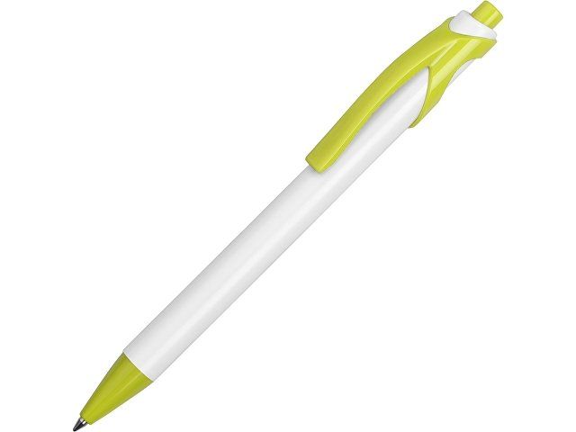 Ручка шариковая "Тукан", белый/салатовый