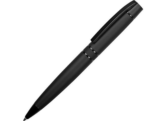 Ручка металлическая шариковая Uma «VIP GUM» soft-touch с зеркальной гравировкой, черный