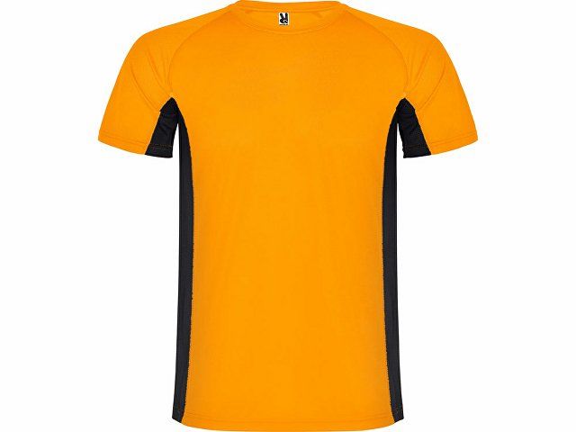 Спортивная футболка "Shanghai" мужская, неоновый оранжевый/черный