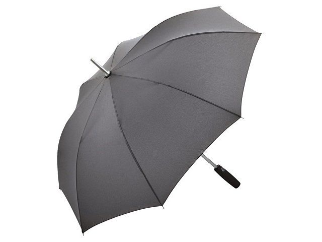 Зонт-трость «Alu» с деталями из прочного алюминия, серый