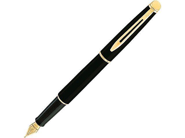 Ручка перьевая Waterman «Hemisphere Mars Black GT F», черный/золотистый