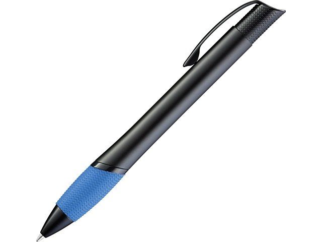 Ручка шариковая металлическая "OPERA M", голубой/черный