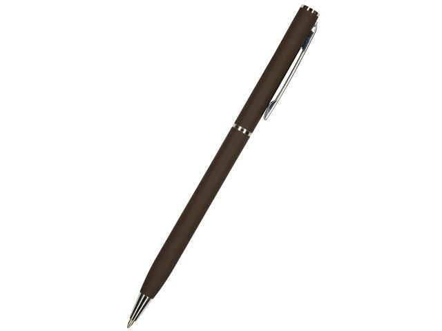 Ручка "Palermo" шариковая  автоматическая, коричневый металлический корпус, 0,7 мм, синяя