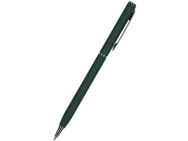 Ручка "Palermo" шариковая  автоматическая, зеленый металлический корпус, 0,7 мм, синяя