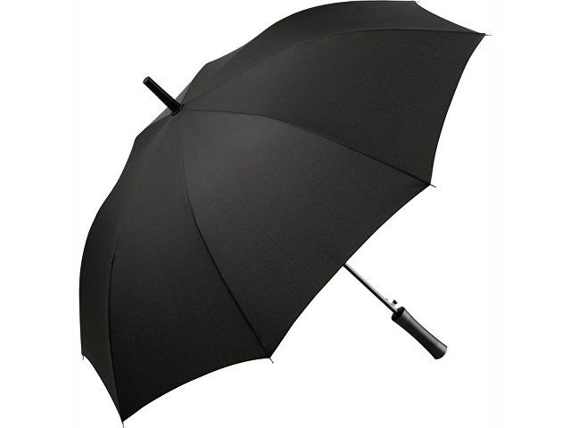 Зонт-трость «Resist» с повышенной стойкостью к порывам ветра, черный