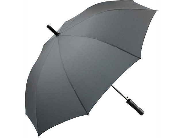 Зонт-трость «Resist» с повышенной стойкостью к порывам ветра, серый