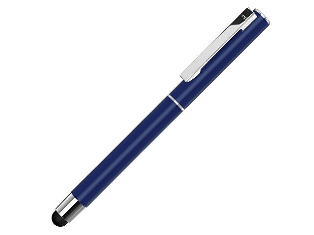 Ручка металлическая стилус-роллер «STRAIGHT SI R TOUCH», темно-синий