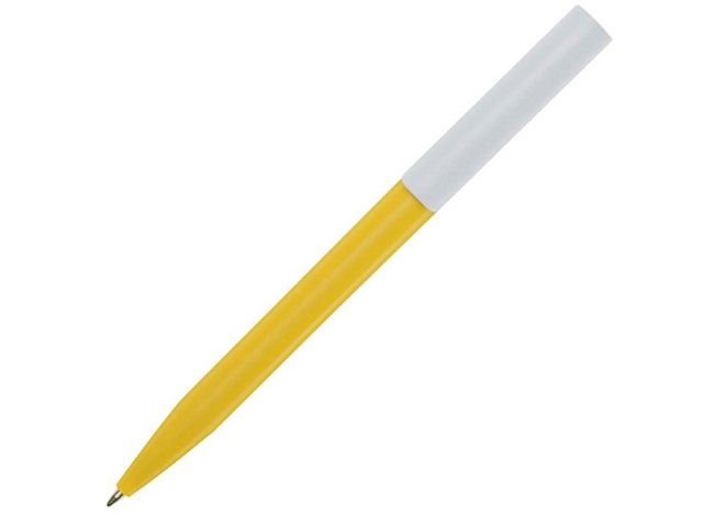 Шариковая ручка Unix из переработанной пластмассы, черные чернила - Желтый