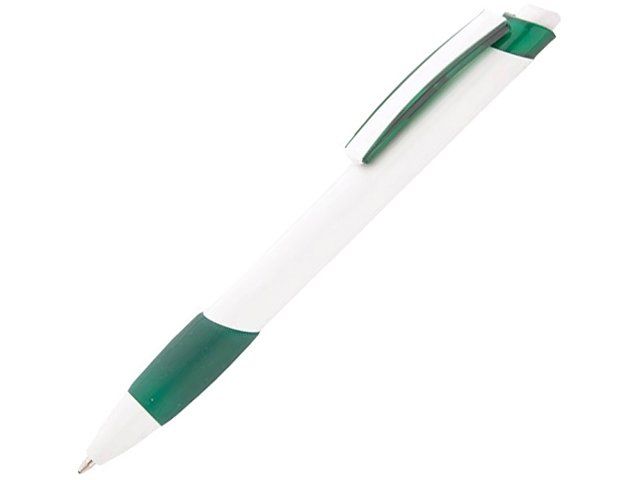 Ручка шариковая "Соната", белый/зеленый