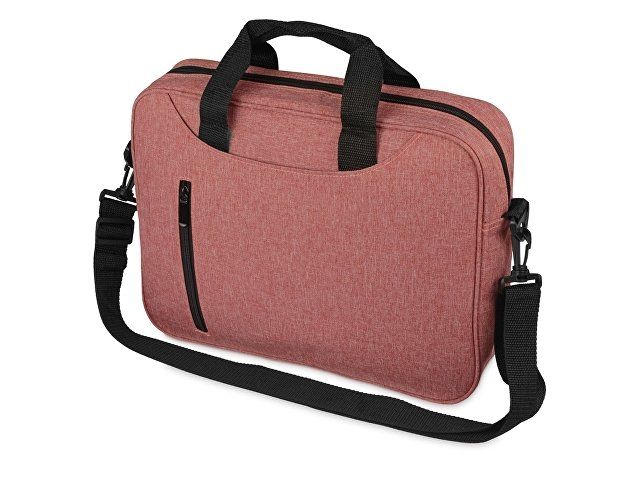 Сумка для ноутбука Wing с вертикальным наружным карманом, красный