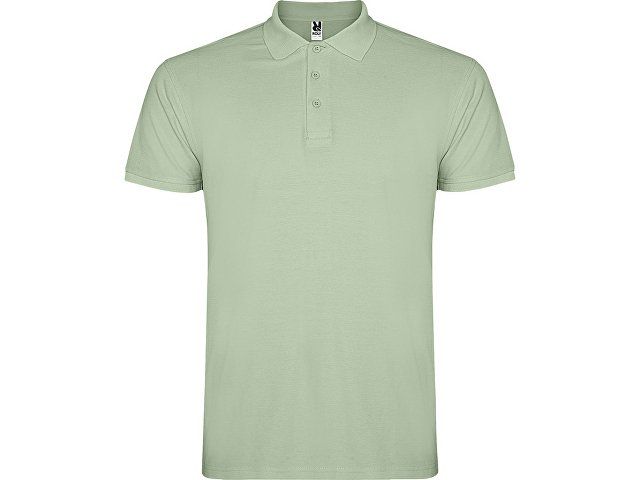 Рубашка поло "Star" мужская, припыленный зеленый