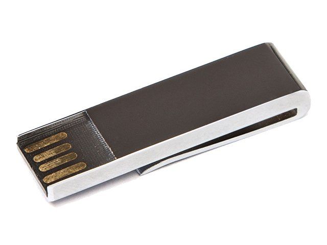 USB-флешка на 16 Гб в виде зажима для купюр, серебро