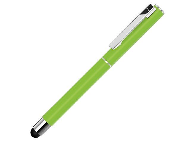 Ручка металлическая стилус-роллер «STRAIGHT SI R TOUCH», зеленое яблоко