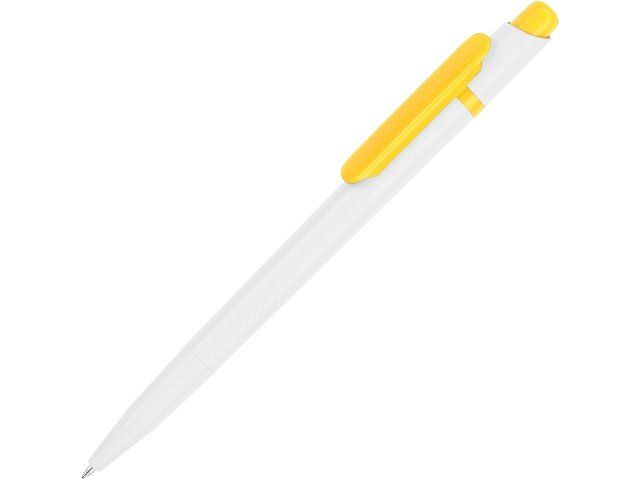 Ручка шариковая "Этюд", белый/желтый
