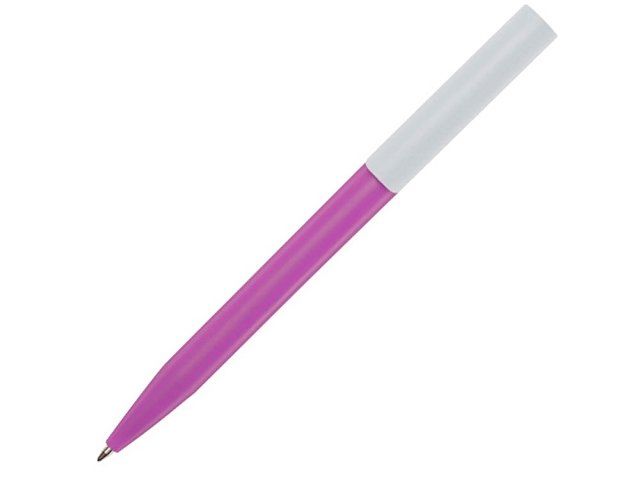 Шариковая ручка Unix из переработанной пластмассы, черные чернила - Фуксия