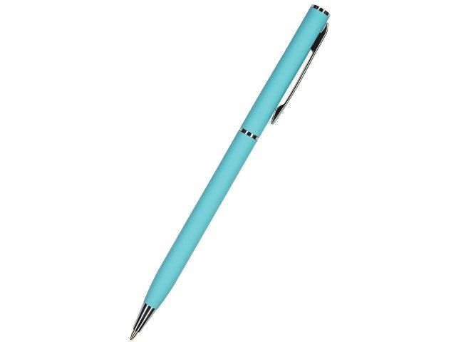 Ручка "Palermo" шариковая  автоматическая, бирюзовый металлический корпус, 0,7 мм, синяя