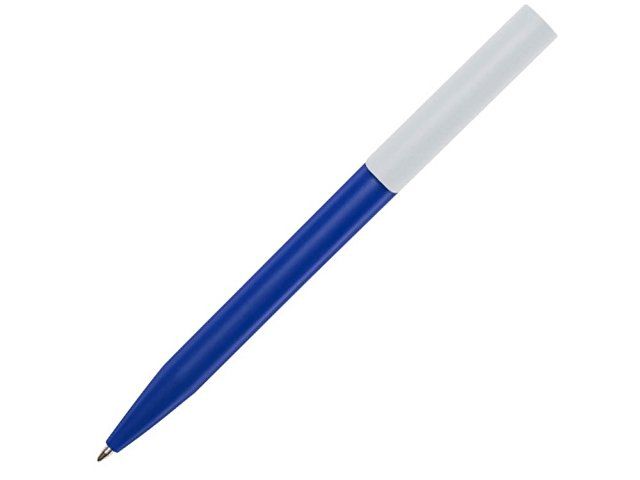 Шариковая ручка Unix из переработанной пластмассы, черные чернила - Ярко-синий