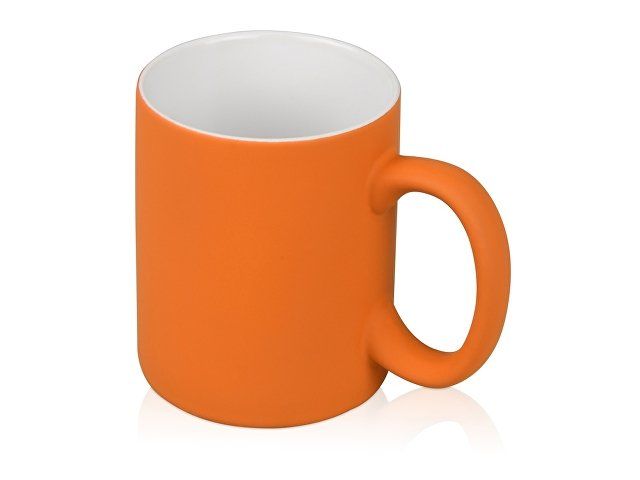 Кружка с покрытием soft-touch «Barrel of a Gum», оранжевый