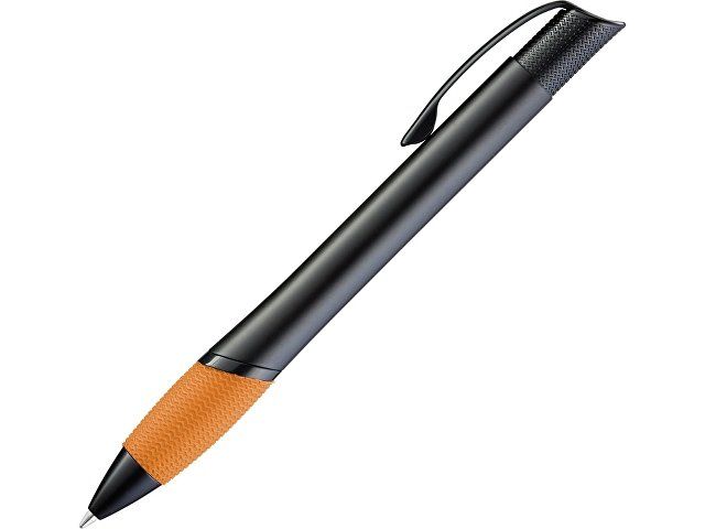 Ручка шариковая металлическая "OPERA M", оранжевый/черный