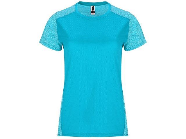 Спортивная футболка "Zolder" женская, бирюзовый/меланжевый бирюзовый