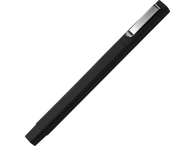 Ручка шариковая пластиковая "Quadro Soft", квадратный корпус с покрытием софт-тач, черный