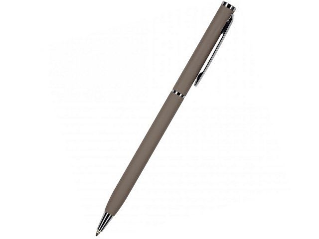 Ручка "Palermo" шариковая  автоматическая, серый металлический корпус  0,7 мм, синяя