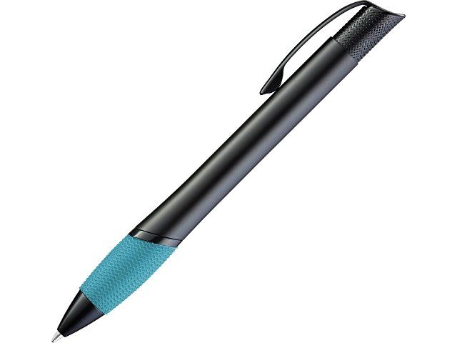 Ручка шариковая металлическая "OPERA M", лазурный/черный