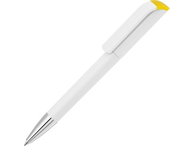 Ручка шариковая UMA «EFFECT SI», белый/желтый