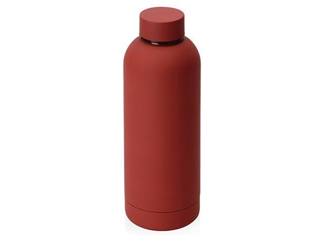 Вакуумная термобутылка "Cask" Waterline, soft touch, 500 мл, красный (P)