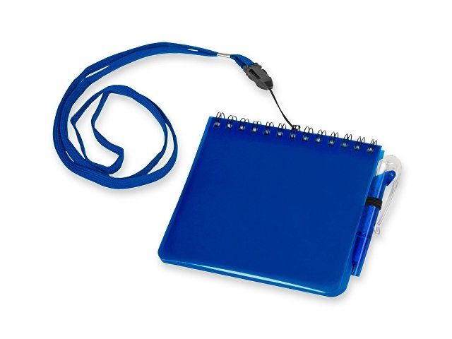 Блокнот А6 "Журналист" с ручкой, синий