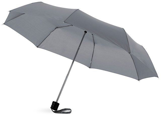 Зонт Ida трехсекционный 21,5", серый