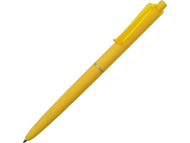 Ручка пластиковая soft-touch шариковая «Plane», желтый