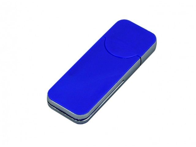 USB-флешка на 32 Гб в стиле I-phone, прямоугольнй формы, синий