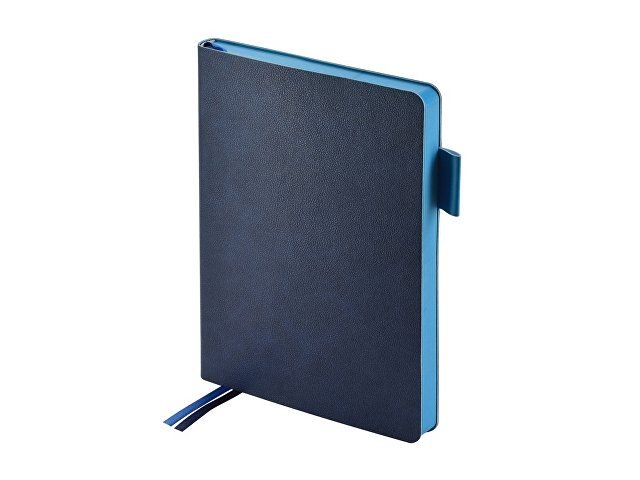 Купить Ежедневник А5 датированный "Boston" 2026, темно-синий с голубым обрезом Ежедневник А5 датированный "Boston" 2026, темно-синий с голубым обрезом