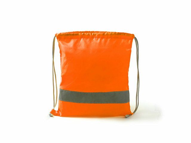 Рюкзак-мешок LABUR со светоотражающей полоской, неоновый оранжевый