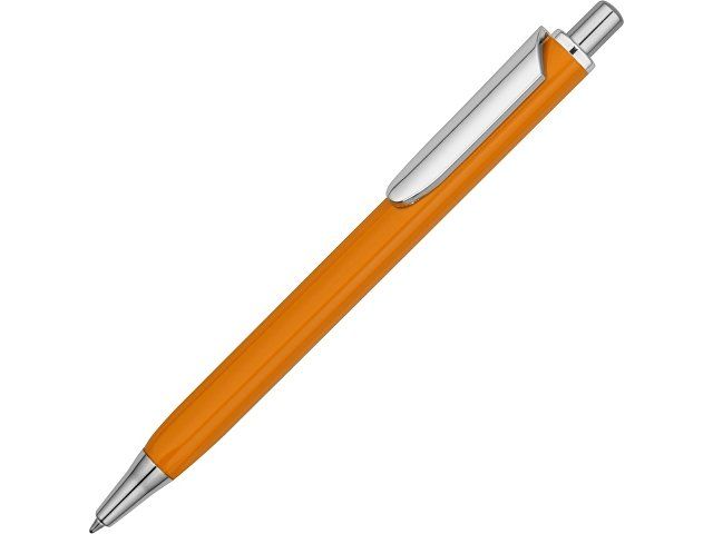 Ручка металлическая шариковая трехгранная «Riddle», оранжевый/серебристый